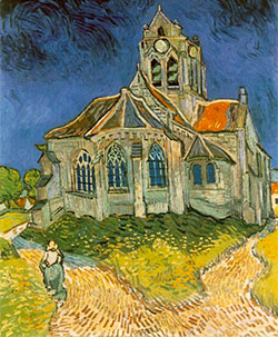 La iglesia de Auvers-sur-Oise : Vincent Van Gogh